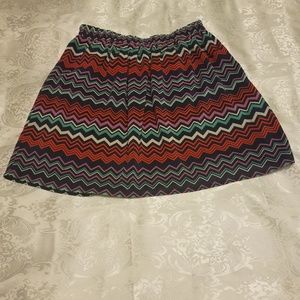 Francesca's / Anabella colorful skirt size medium